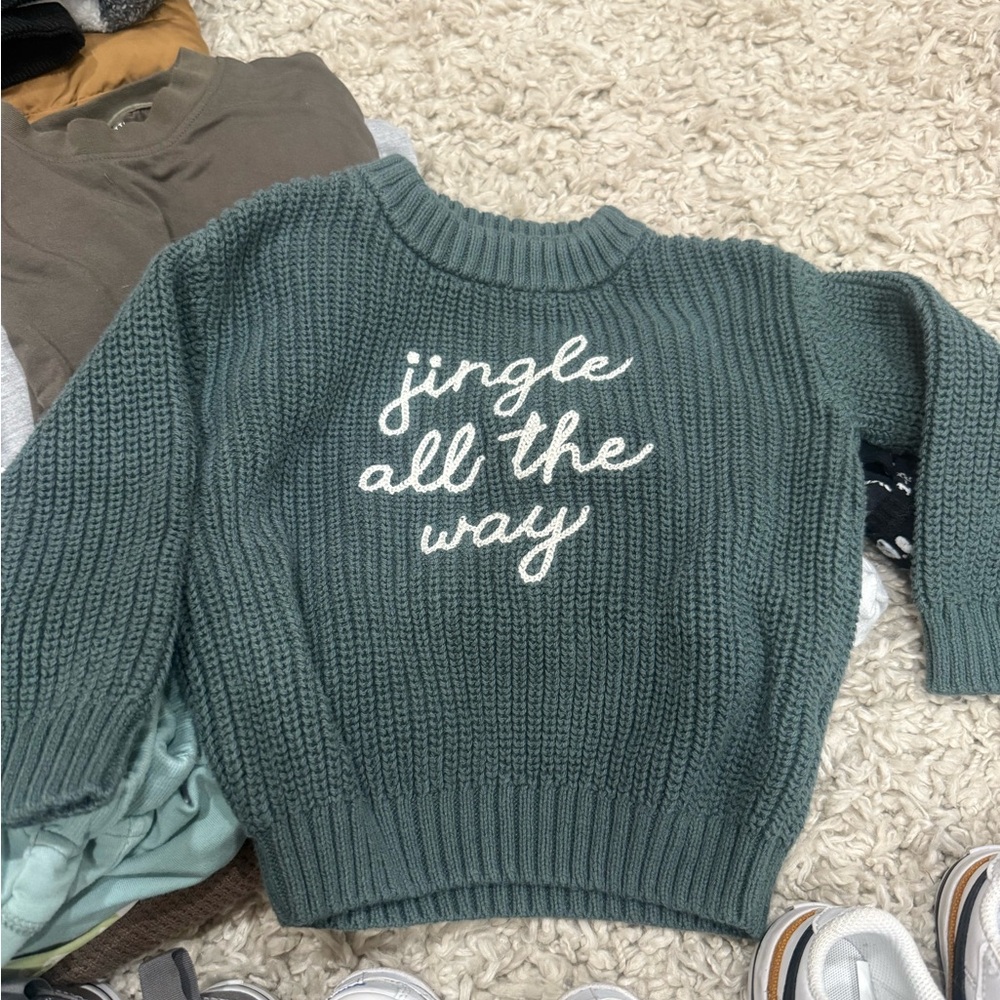 Little Co holiday sweater 12/18m